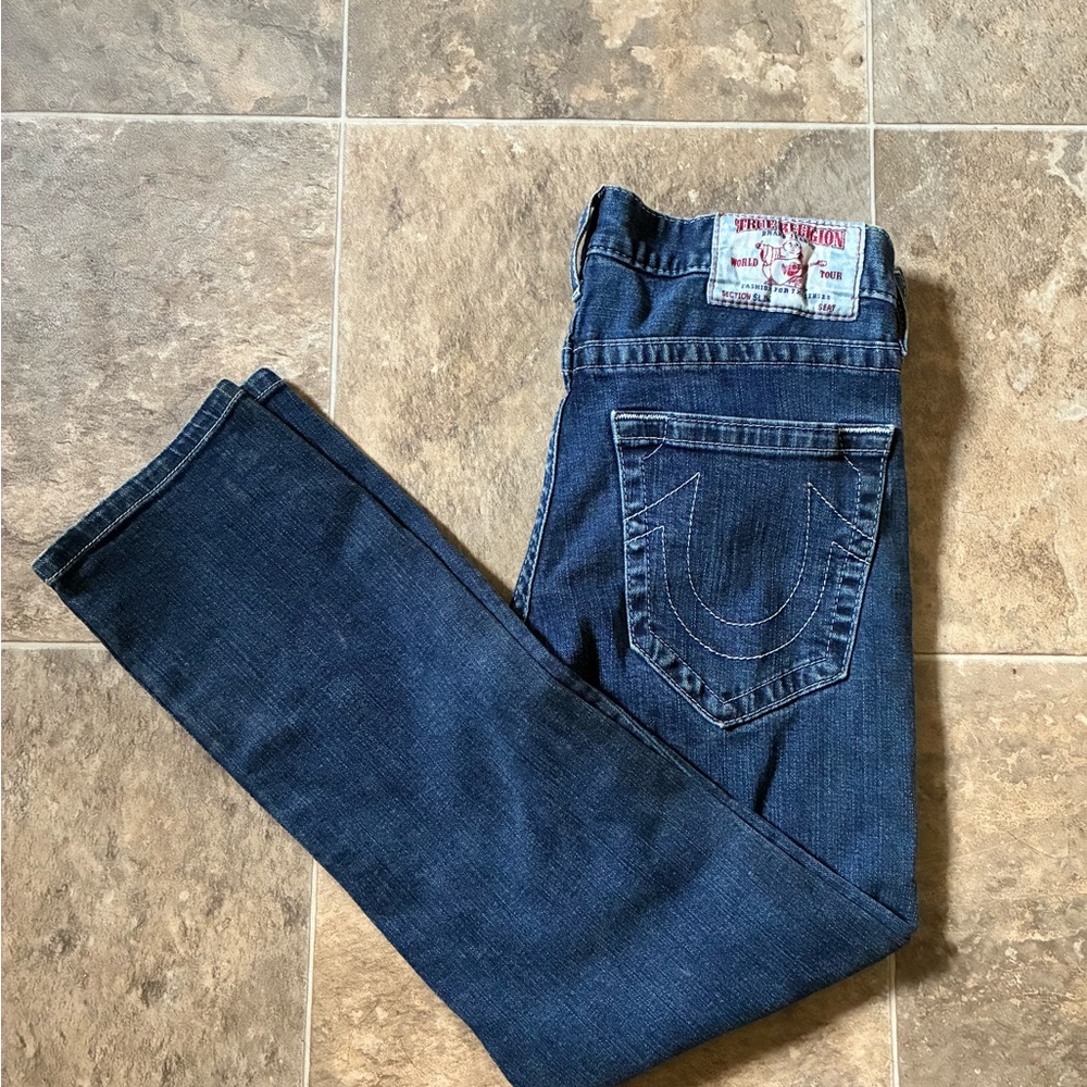 True Religion Blue Straight Jeans Classic Denim